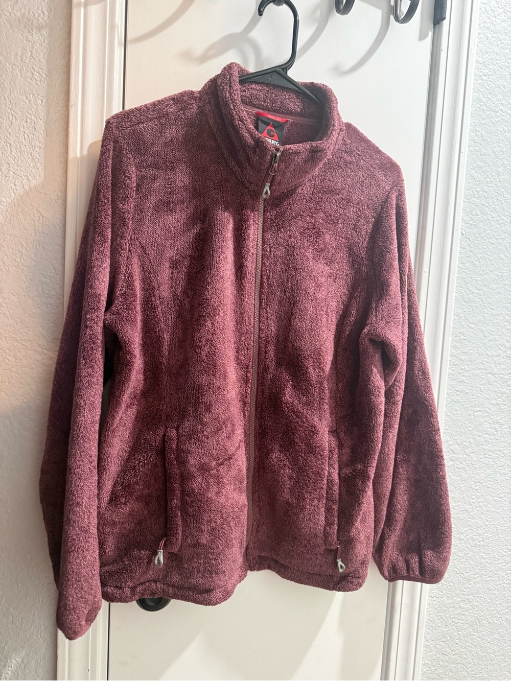Gerry Women’s Mauve / Dusty Plum High-Pile Fleece Jacket – Size Large
